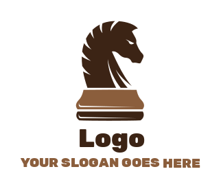 knight on a horse logo