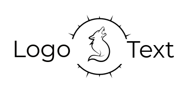 animal logo icon abstract minimal wolf