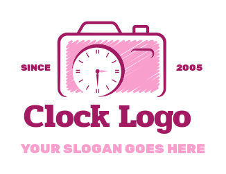 clock logo design