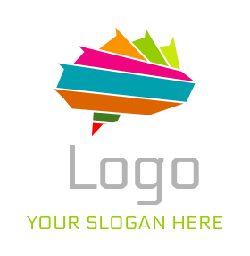 advertising logo template creative colorful mind