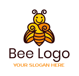 cute bee logo