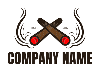 entertainment logo cigars crossed with smoke