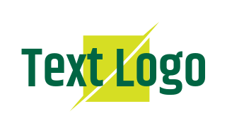 free text logo design