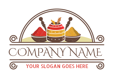 indian restaurant logo design