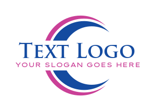 creative text logo design