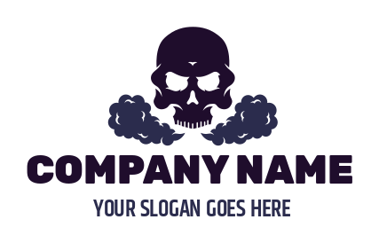 games logo vape with skull and smoke