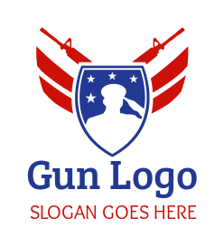 600+ Superb Gun Logos | Design Your Own Gun Logo Free