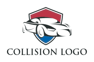 collision logos center shield abstract repair