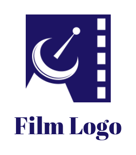 advertising logo abstract satellite dish in film