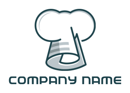 restaurant logo online chef hat line art icon