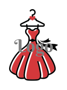 dress on hanger | Logo Template by LogoDesign.net