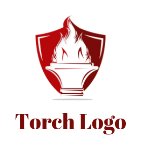 flaming torch logo