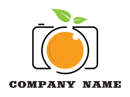 photography logo fruit lens inside camera leaves