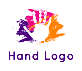 2 hand logo design