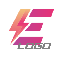 lightning bolt with letter e | Logo Template by LogoDesign.net