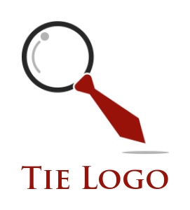 create an HR logo magnifying glass tie - logodesign.net