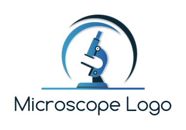 medical laboratory microscope logo