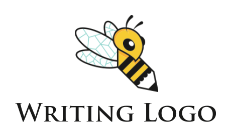 arts logo icon of pencil merged with honey bee