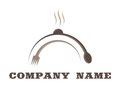 design a restaurant logo with a spoon and fork