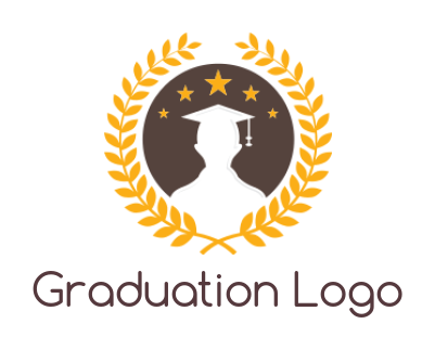 Free Graduation Logos Make A Logo Online Logodesign Net