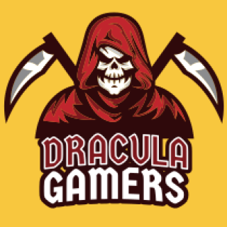 gaming logo grim reaper mascot with death scythes