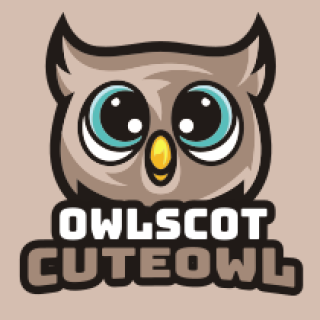 create an animal logo adorable owl mascot