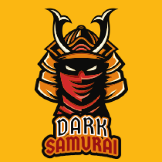 games logo ancient samurai mascot